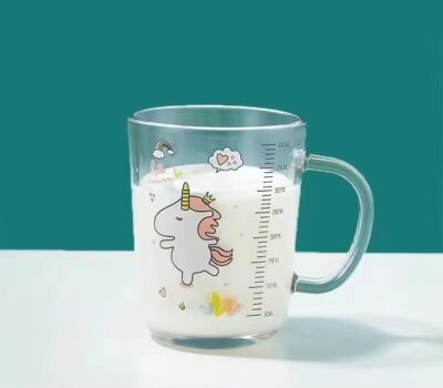 Glass Water Cup-Unicorn