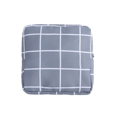 Sanitary Napkin Storage Bag-Grey plaid