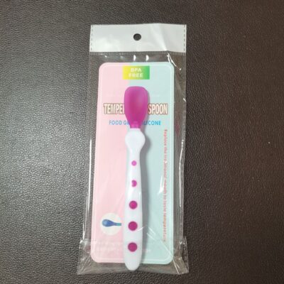 Baby Temperature Sensing Spoon-purple