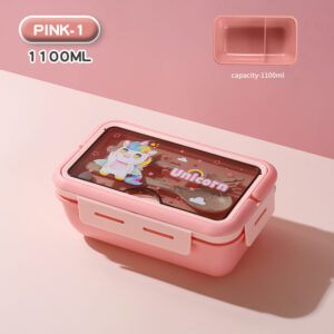 Children's Cartoon Lunchbox-PINK(1100ml)