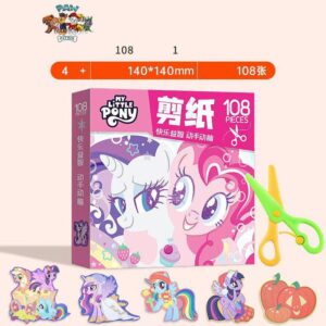 Children's Three-dimensional Origami Book-My Little Pony 108+scissors
