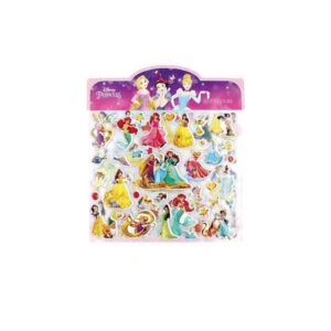 3d Bubble Cartoon Stickers-Double-layer large sheet of Disney Princess (2 sheets)