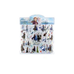 3d Bubble Cartoon Stickers-Double-layer large sheet Frozen 2 (2 sheets)