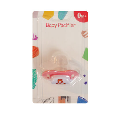 Baby Pacifier-flat head-pink 8018