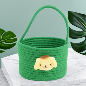 Fresh Woven Storage Basket-Grass Green