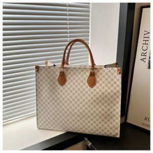 Hand-held Commuting Ladies Tote Bag-H material white
