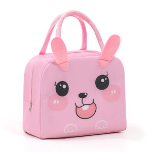 Cartoon Lunch Bag-Light pink Jimi Rabbit