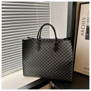 Hand-held Commuting Ladies Tote Bag-M material black