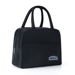 Solid Color Lunch Bag-Black