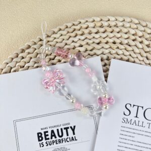 Mobile Phone Chain-Pearl Bow