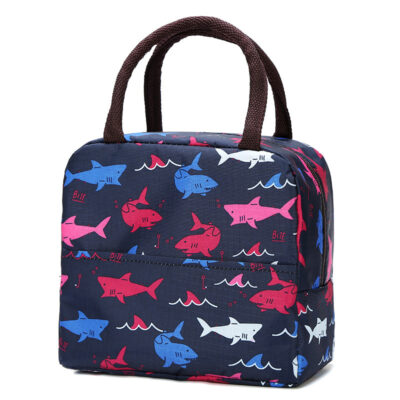 Lunch Bag-Navy Shark