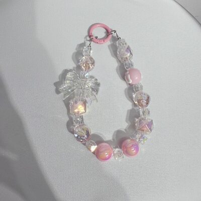 Mobile Phone Chain-Hand-painted bow