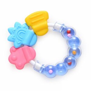 Infant Silicone Teether-Plastic rod blue