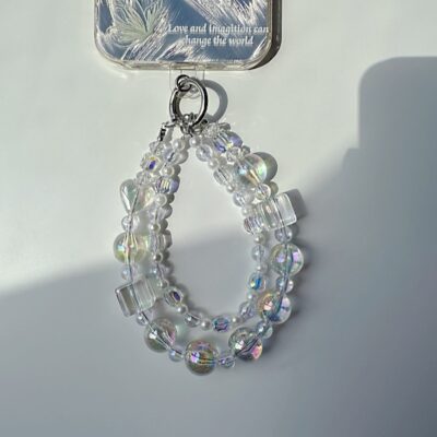 Mobile Phone Chain-Transparent cube