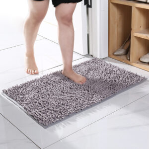45*70 Non-slip Bathroom Mat-Silver Grey