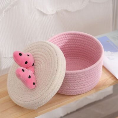 Desktop Storage Basket-Pink