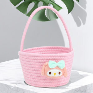 Fresh Woven Storage Basket-Pink
