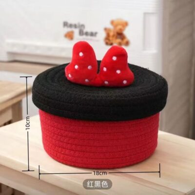 O1CN01aJqzLr1Bs30VKJR37_!!0-0-cib Desktop Storage Basket-Red with black cover