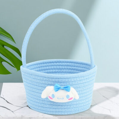 Fresh Woven Storage Basket-Moonlight Blue