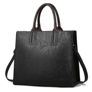 British Retro Ladies Simple Handbag-Black