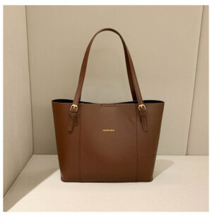 Large Capacity Tote Bag-Brown