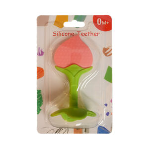 Silicone Baby Teether-8129-Peach