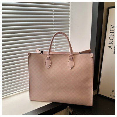 Hand-held Commuting Ladies Tote Bag-M material pink