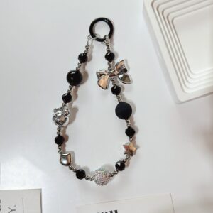 Mobile Phone Chain-Silver butterfly chain