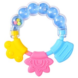 Infant Silicone Teether-Silicone rod blue