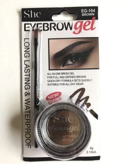 She Gel Eyebrow With Brush Medium Brown