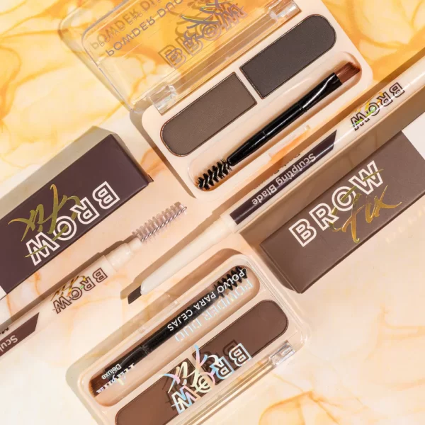 Italia Deluxe Brow Fix Powder Duo-03 Dark Brown