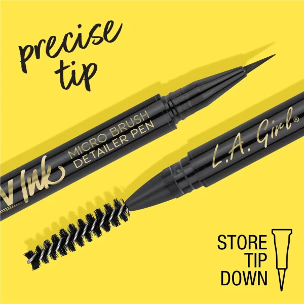 LA Girl Brow Ink Micro Brush Detailer Pen-GBP346 Dark Brown