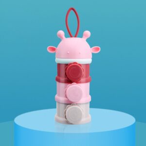 Baby Milk Powder Box-Side open pink