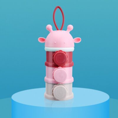 Baby Milk Powder Box-Side open pink