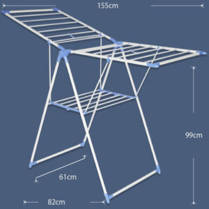 Floor-standing Clothes Rack-Sky Blue