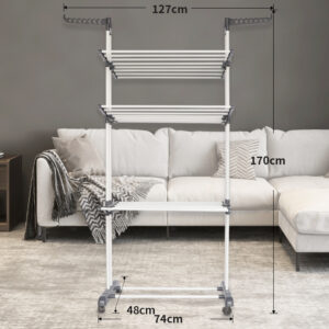 Floor-standing Clothes Rack-Gray