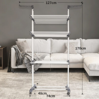 Floor-standing Clothes Rack-Gray