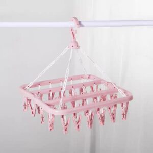 Thickened Clothes Drying Rack-Pink