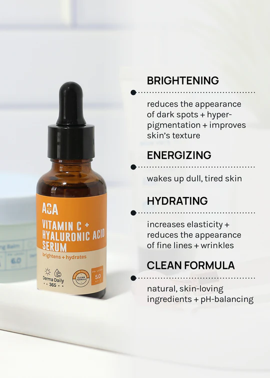 AOA Skin Vitamin C + Hyaluronic Acid Serum-1 fl oz / 30 ml