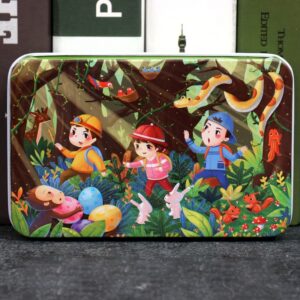 60-piece Iron Box Puzzle-jungle adventure