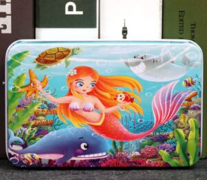 60-piece Iron Box Puzzle-mermaid male pillar