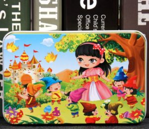 60-piece Iron Box Puzzle-princess and castle