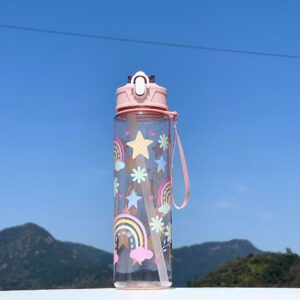 800ML Straw Space Cup-Pink