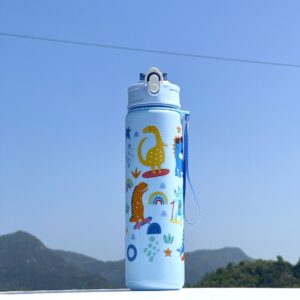 800ML Straw Space Cup-Blue