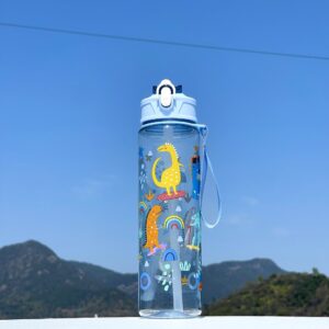 800ML Straw Space Cup-Blue