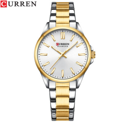 Curren Stainless Steel Women's Watch- gold silver 1