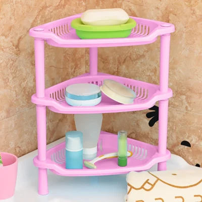Three-Tier Storage Shelf-pink