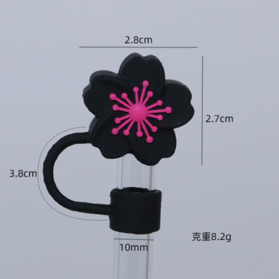 Stanley 10mm Straw Cap-Black Rose Begonia