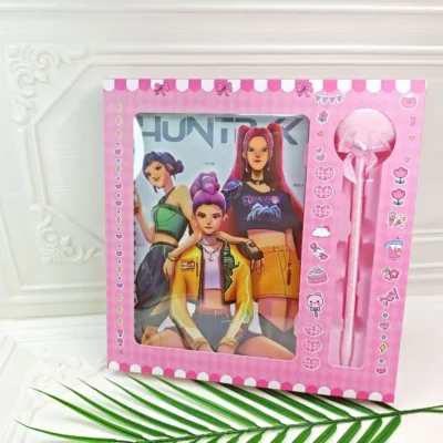 Huntrix Pom-Pom Notebook -rose