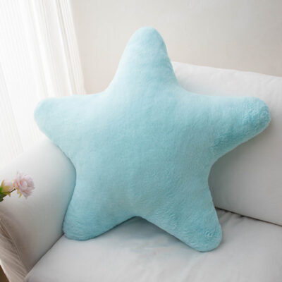 Nordic Star Throw Pillow-Blue